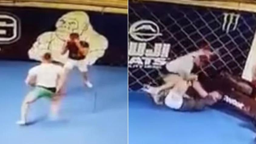 [VIDEO] Ex campeón de la UFC propina paliza a su sparring en entrenamiento
