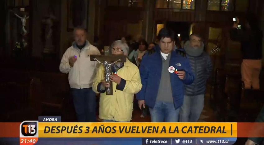 [VIDEO] Después de tres años, fieles de Osorno vuelven a la catedral