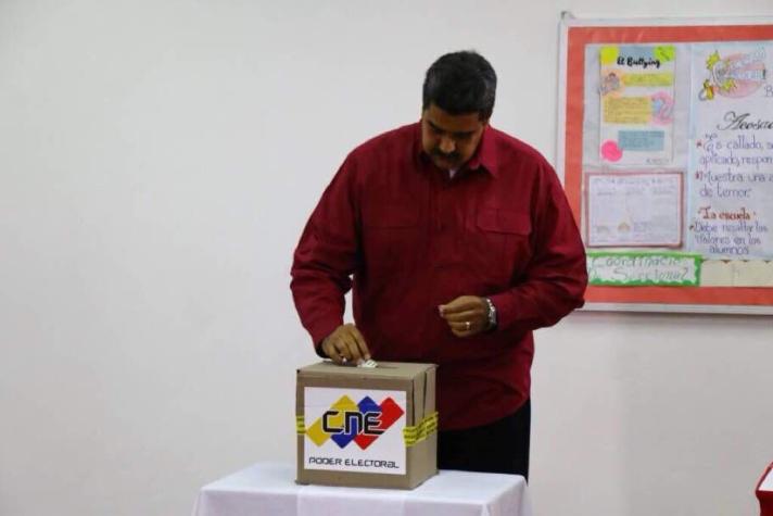 [VIDEO] Maduro abre con su voto sus cuestionadas elecciones en Venezuela