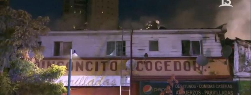 [VIDEO] Incendio en dos locales de Independencia