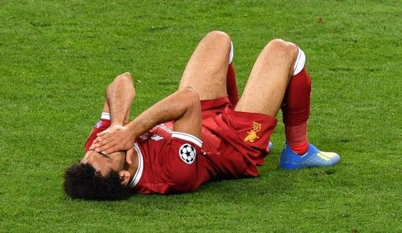 [VIDEO] La jugada que sacó a Mohamed Salah de la final de la Champions League