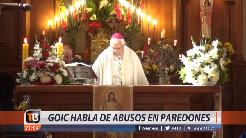 [VIDEO] Obispo Goic habla de abusos en Paredones