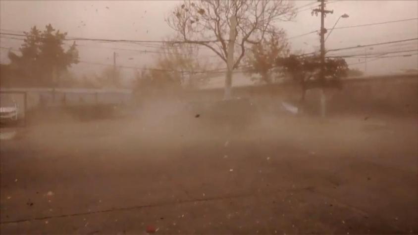 [VIDEO] ¿Qué causó los fuertes vientos en Santiago?