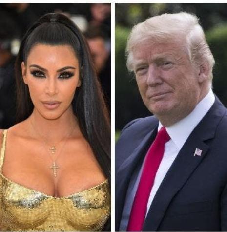 [FOTO] La imagen del comentado encuentro de Kim Kardashian y Donald Trump en la Casa Blanca