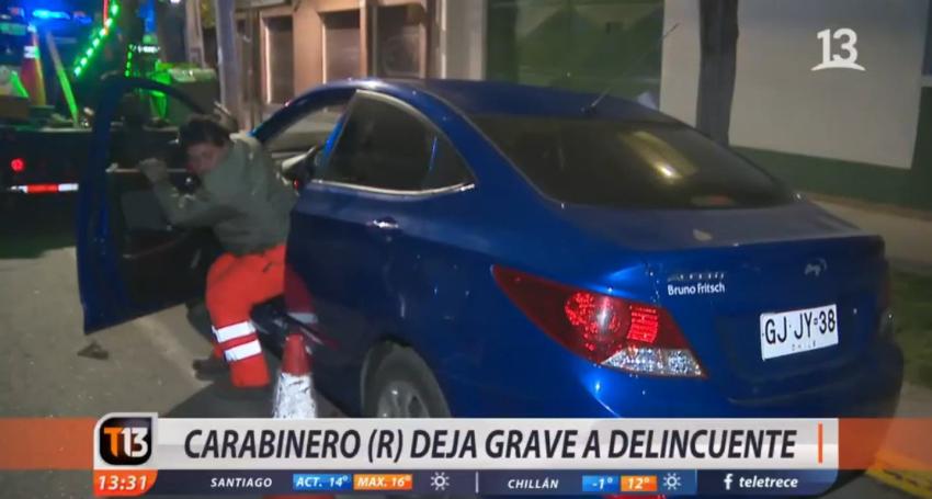 [VIDEO] Carabinero en retiro frustró asalto en San Bernardo
