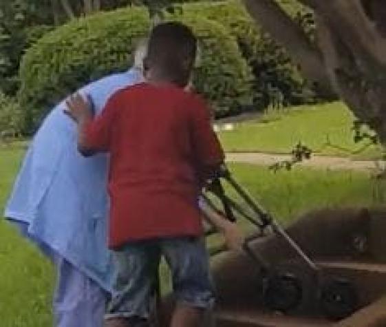 Un niño ayuda a mujer en problemas y el video se hace viral