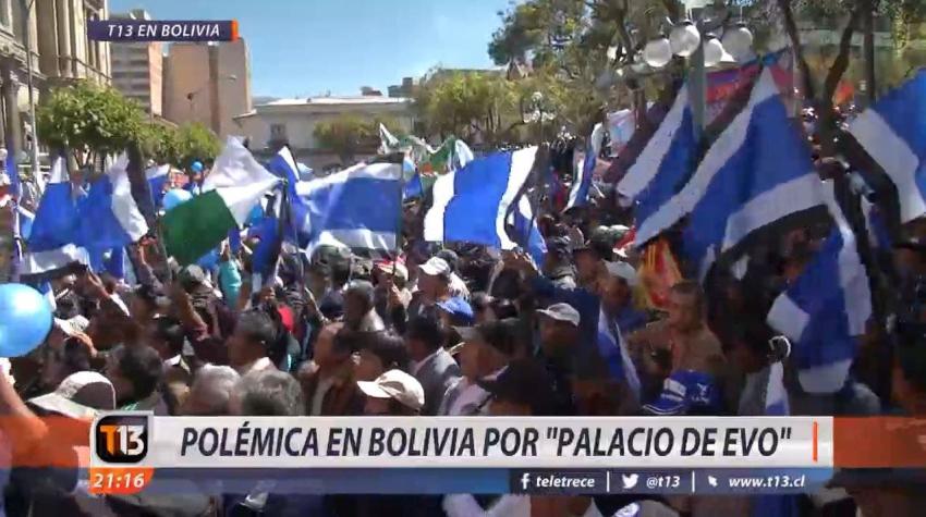 [VIDEO] Polémica en Bolivia por "palacio de Evo"