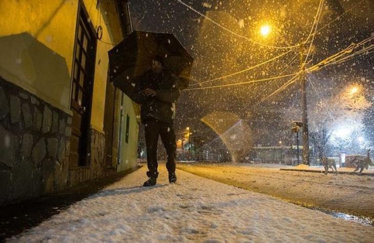 Registros de la caída de nieve en San José de Maipo