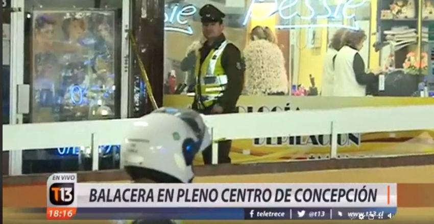 [VIDEO] Balacera en el centro de Concepción deja dos personas muertas