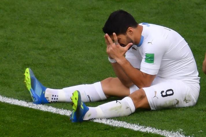 [FOTOS] Los momentos del nefasto partido de Suárez contra Egipto durante su debut en el Mundial