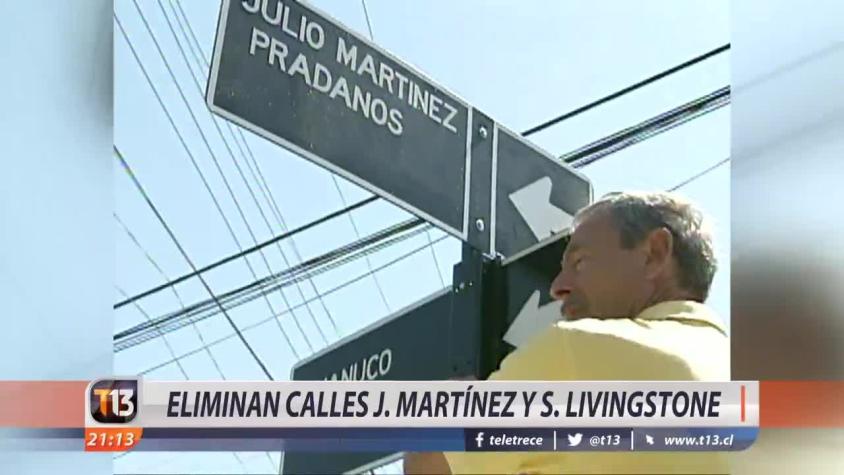 [VIDEO] La polémica por eliminación de calles Julio Martínez y Sergio Livingstone
