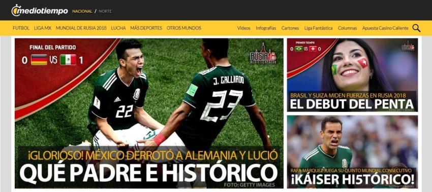 [FOTOS] Así reaccionó la prensa mexicana al triunfo 1-0 ante Alemania