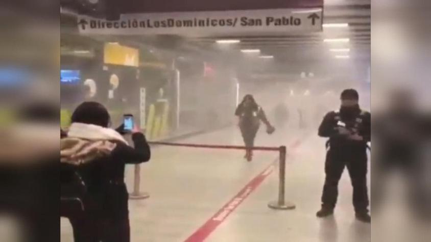 [VIDEO] El caos que generó el incendio en el Metro