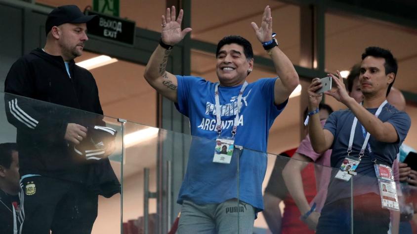 La curiosa razón por la que Diego Maradona tenía dos relojes en la derrota de Argentina