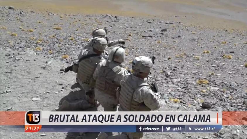 [VIDEO] Brutal ataque a soldado en Calama