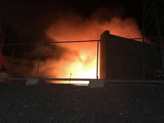 Incendio afectó a central hidroeléctrica Alfalfal en San José de Maipo