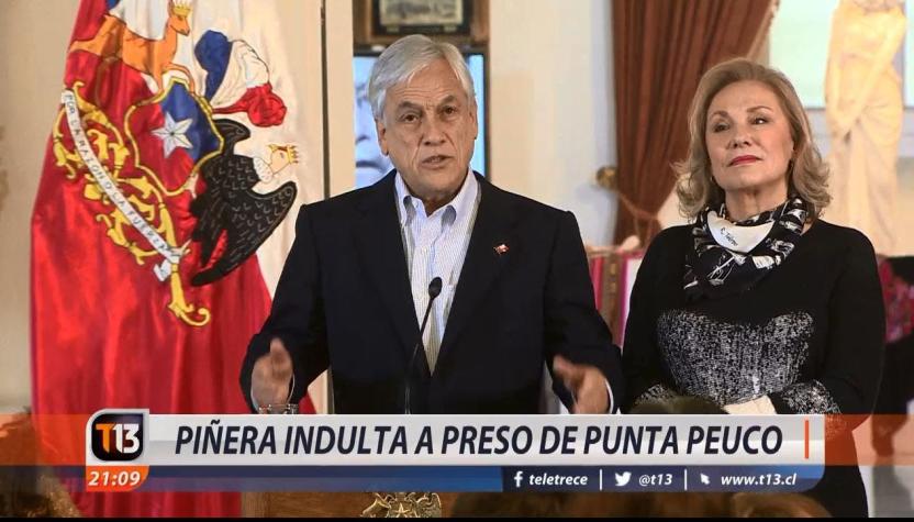 [VIDEO] Piñera indulta a preso de Punta Peuco