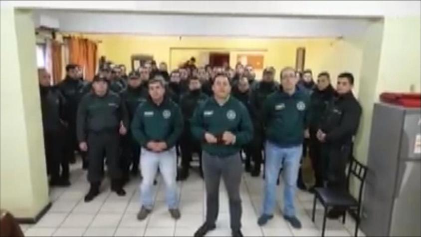 [VIDEO] Ultimátum de los funcionarios de Gendarmería al Gobierno