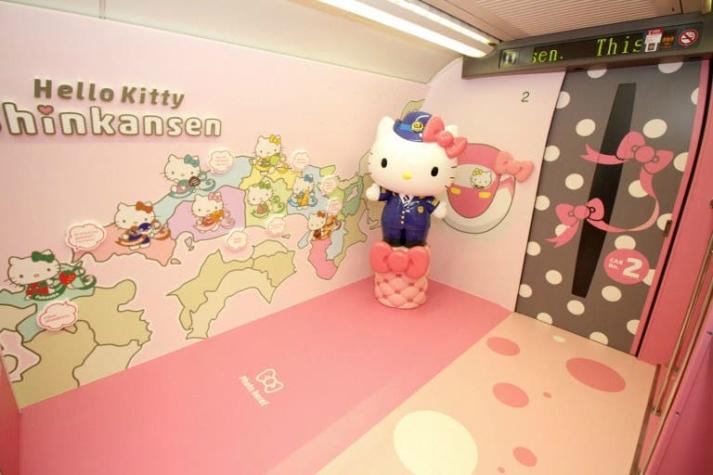 [VIDEO] Conoce el tren bala inspirado en Hello Kitty
