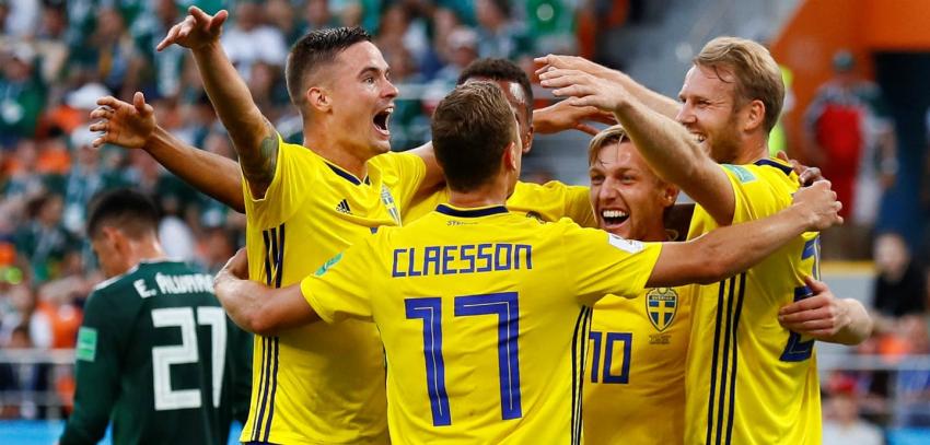 Suecia golea a México pero ambos avanzan a octavos de Rusia 2018 tras derrota de Alemania