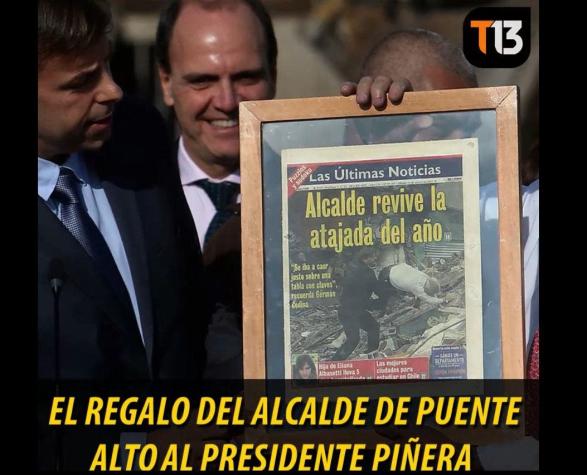 [VIDEO] La historia del curioso regalo del alcalde de Puente Alto al Presidente Piñera