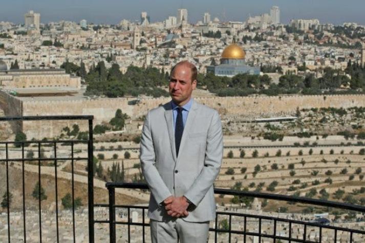 Príncipe William visita la Explanada de las Mezquitas en Jerusalén