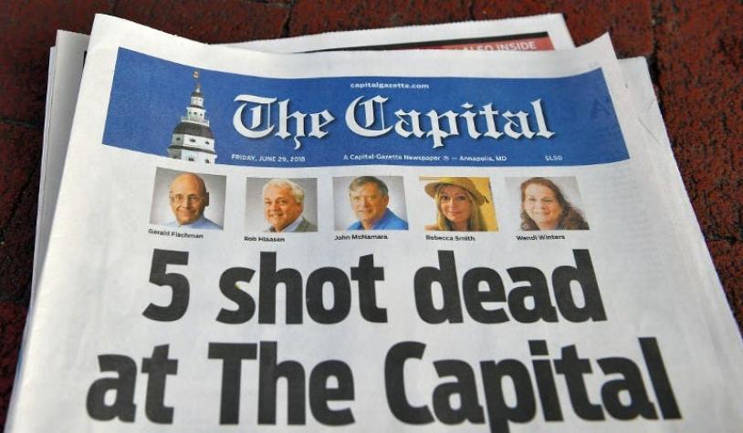 "No tenemos palabras": La editorial del diario que sufrió un tiroteo en EE.UU