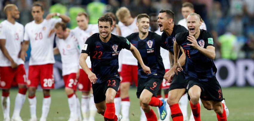 [VIDEO] En disputada definición Croacia vence en penales a Dinamarca y avanza a cuartos de final