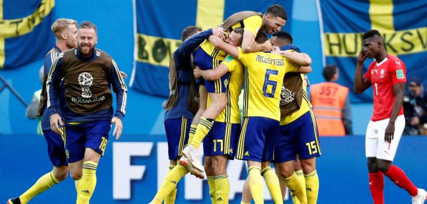 [VIDEO] Suecia vence con lo justo a Suiza y se instala en los cuartos de final de Rusia 2018