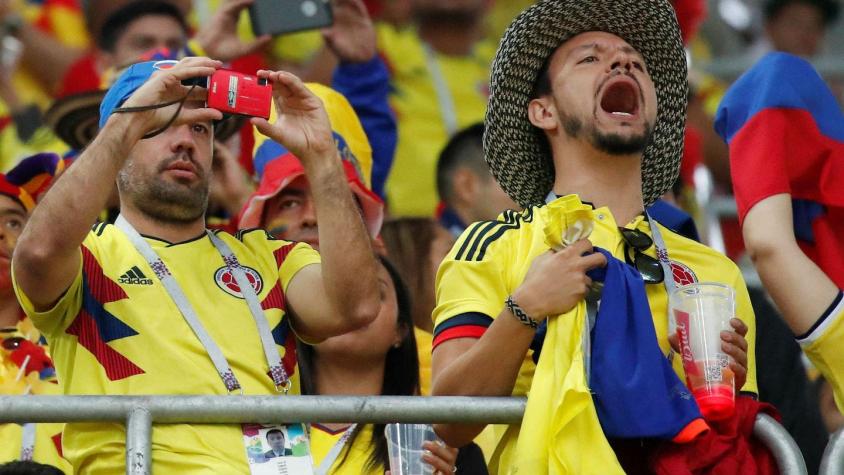 [VIDEO] Hinchas colombianos en Rusia se burlaron de la Selección Chilena
