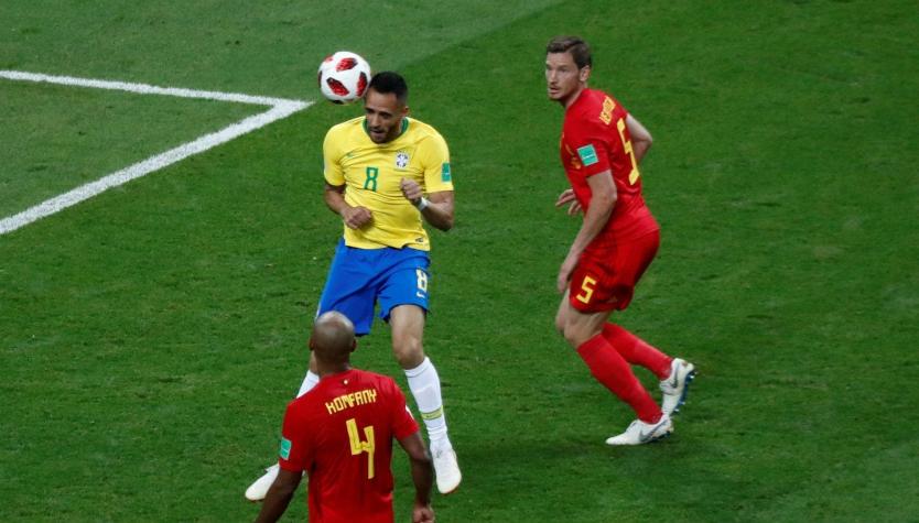 [VIDEO] Renato Augusto descuenta para Brasil ante Bélgica