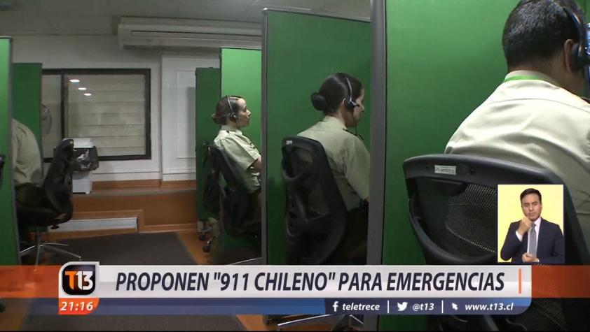 [VIDEO] Proponen "911" chileno para emergencias