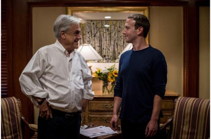 [FOTOS] El encuentro de Piñera con Mark Zuckerberg y Jeff Bezos