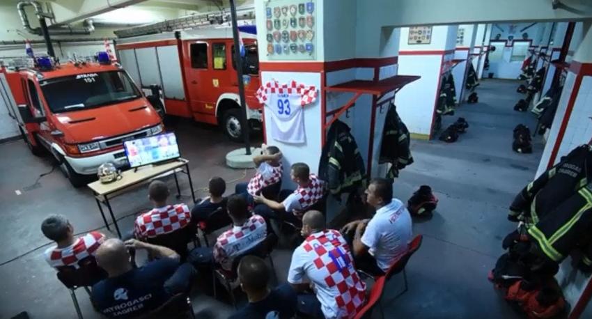 El deber ante todo: La reacción de Bomberos de Croacia ante una emergencia mientras veían el mundial