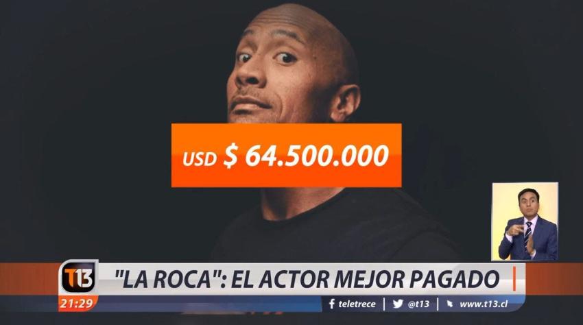 [VIDEO] "La Roca": el actor mejor pagado