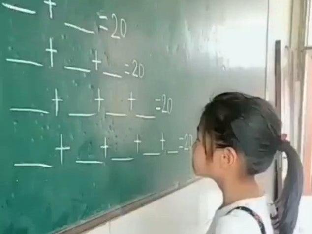 [VIDEO] La creativa respuesta de una niña a un problema matemático que circula en redes sociales