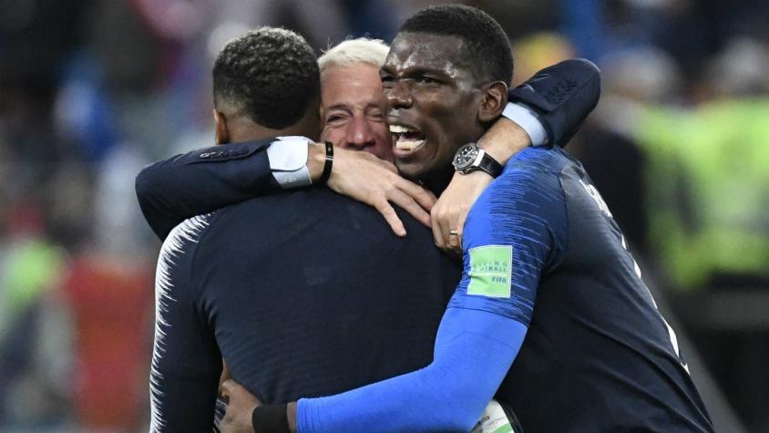 [VIDEO] Deschamps y Pogba: Así fueron las arengas de Francia camino a la Copa