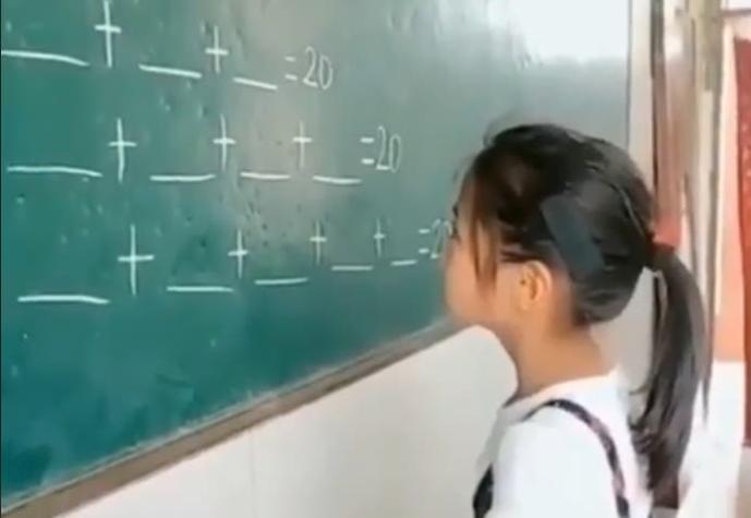 [VIDEO] Niña se hace viral tras ingeniosa forma de resolver problema de matemáticas