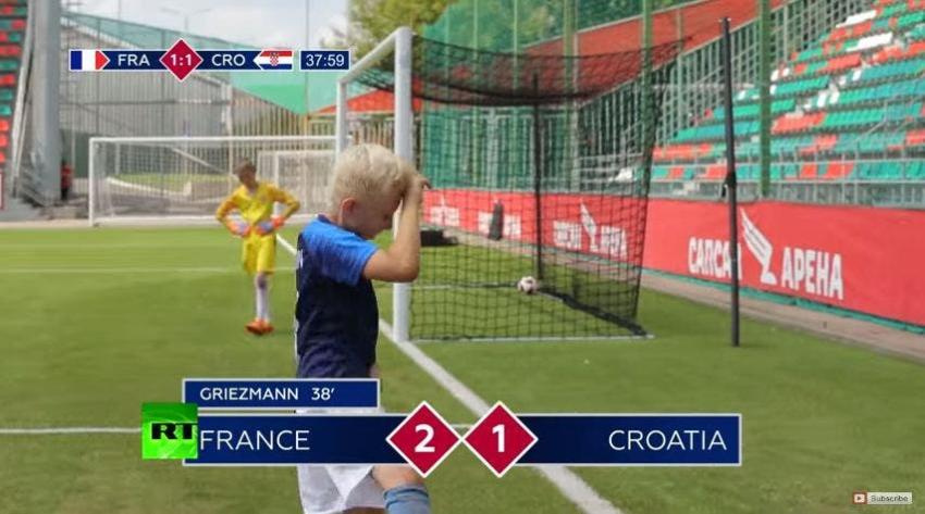 [VIDEO] La recreación de la final del Mundial hecha por niños que se convirtió en viral