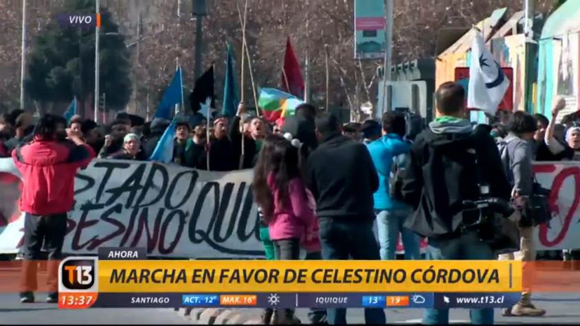 [VIDEO] Manifestantes se reúnen a favor de machi Celestino Córdova