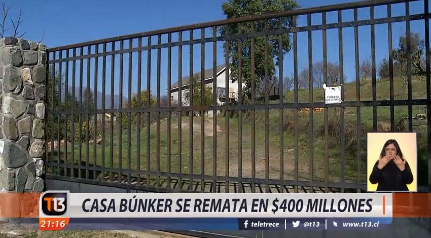 [VIDEO] Casa búnker se remata en $400 millones