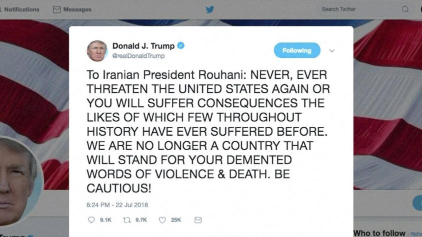 [VIDEO] La potente amenaza de Trump a Irán