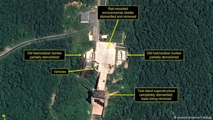 Corea del Norte desmantela estación de lanzamiento de satélites