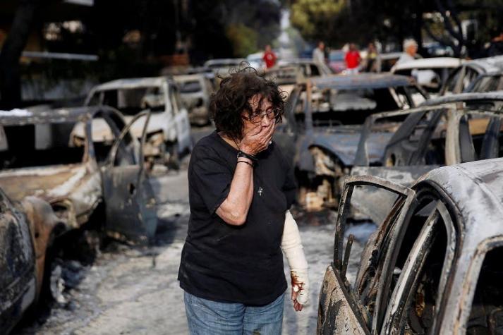 Las imágenes que demuestran la magnitud de la tragedia que vive Grecia por los incendios forestales