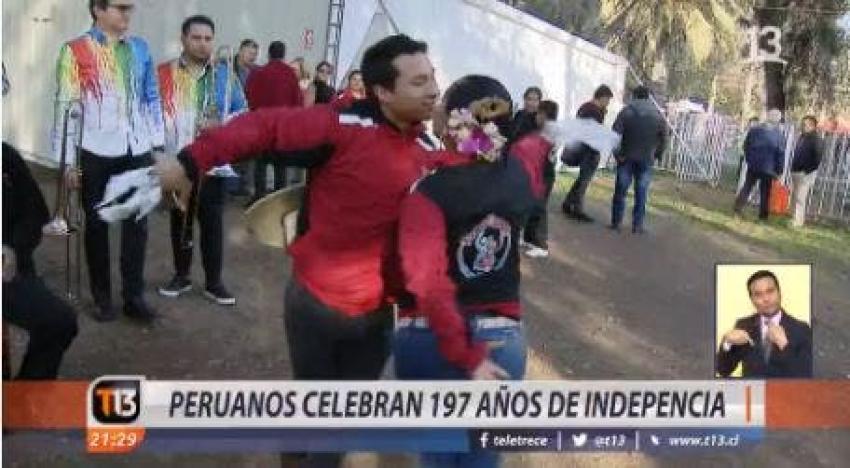 [VIDEO] Fiestas Patrias peruanas en Chile