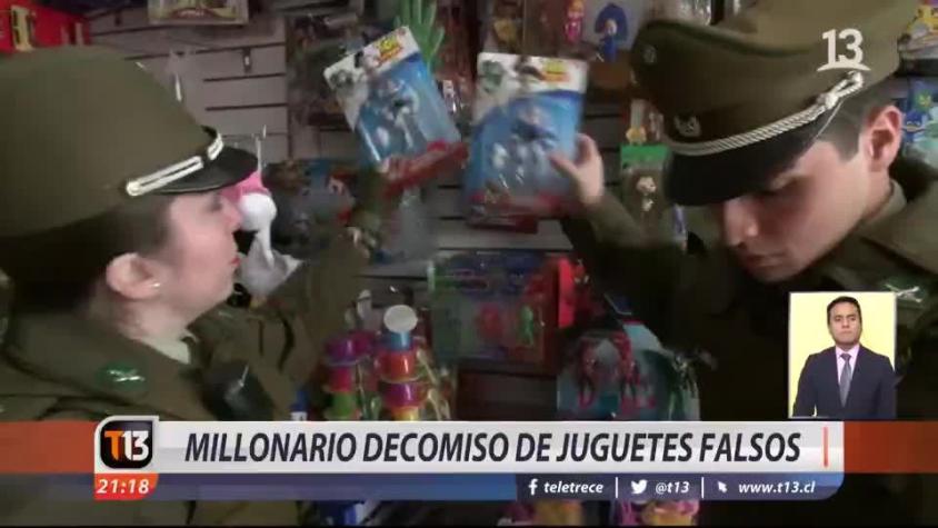 [VIDEO] Millonario decomiso de juguetes falsos