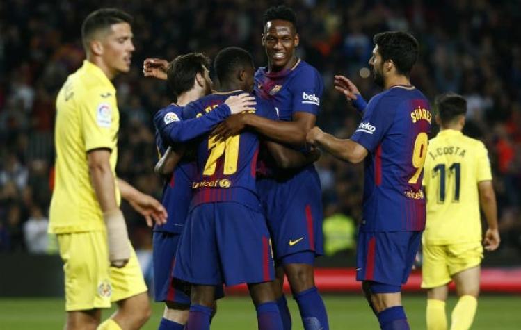 [VIDEO] La curiosa estrategia de Yerry Mina para acercarse a Messi y Suárez en FC Barcelona