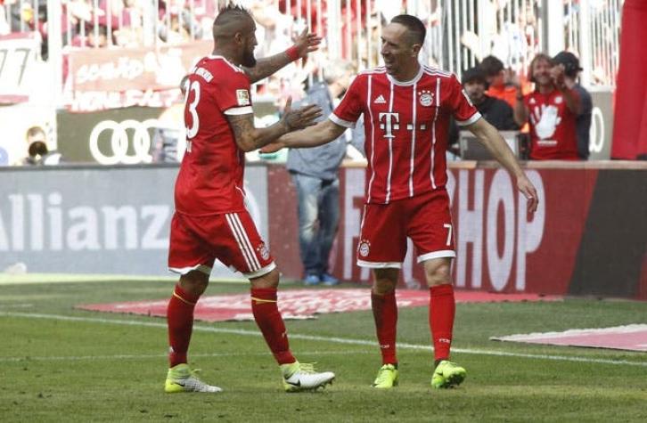 Ribéry lamentó la partida de Arturo Vidal de Bayern Munich