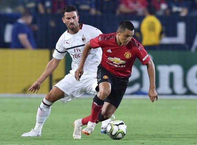Alexis Sánchez fue titular y capitán en la derrota del Manchester United frente al Bayern Munich
