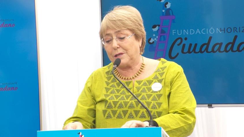 [VIDEO] Bachelet lanza nueva fundación